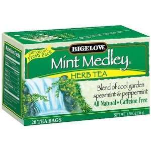 Herb Tea, Mint Medley, Caffeine Free, 20 Tea Bags, 1.30 oz (36 g)