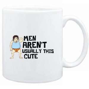  Mug White  Men arent usually this cute  Adjetives 