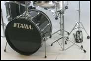 Tama Rockstar 5 Piece Drum Kit with 4 Stands and Kick Drum Pedal GOOD 