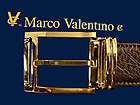 NEW MARCO VALENTINO DARK BROWN BELT 45~RETAIL $125~GIFT BOX  