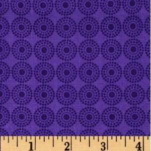  44 Wide Born To Be Wild Circles Purple Fabric By The 