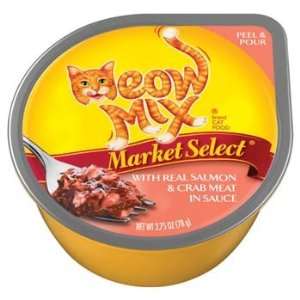 Meow Mix Market Select with Real Salmon & Crab Meat Cat Food 2.75 oz 