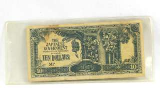 10 Ten Dollar Banknote The Japanese Government 1940s  
