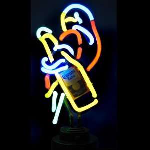  Corona Bottle & Parrot Neon Lamp Light Sculpture Sign 