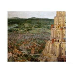 The Tower of Babel, Detail Giclee Poster Print by Pieter Bruegel the 