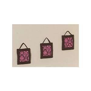    Pink and Brown Bella Wall Hanging Accessories by JoJo Designs Baby