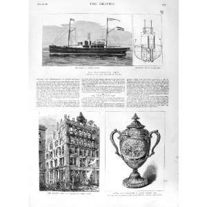    1881 HYDROMOTOR SHIP FIRE CHEAPSIDE CUP JOHN WILKES