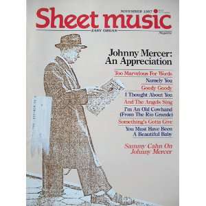   1987, Volume 11 No.8. Johnny Mercer Issue.Easy Organ Books