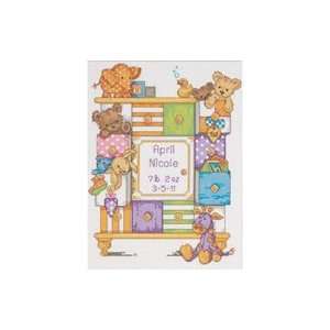   Baby Hugs Baby Drawers Birth Record Counted Cross Stitch Kit Home