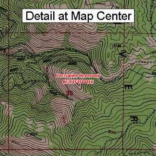  USGS Topographic Quadrangle Map   Porcupine Reservoir 