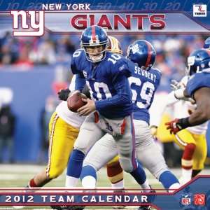  Turner New York Giants 2012 12 X12 Wall Calendar Sports 