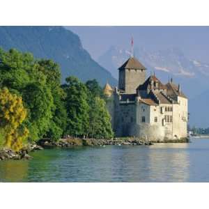 Chateau De Chillon, Montreux, Lake Geneva, Swiss Riviera, Switzerland 
