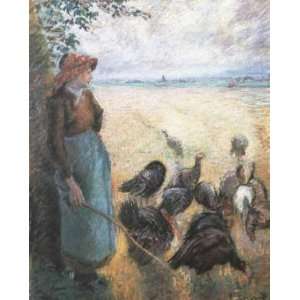  Oil Painting Turkey Girl Camille Pissarro Hand Painted 