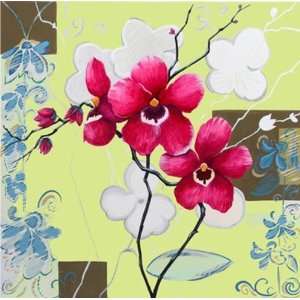  Orchids in Bloom IV by Adrianna 12 X 12 Poster
