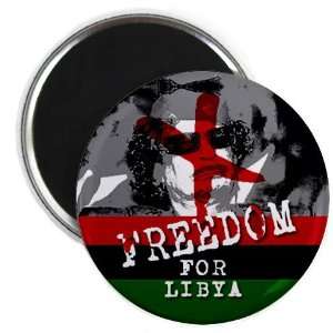  FREEDOM FOR LIBYA Revolution Politics 2.25 Fridge Magnet 