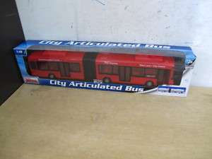 Scania Omnilink Bendibus articulated bus model 1/50 toy red  