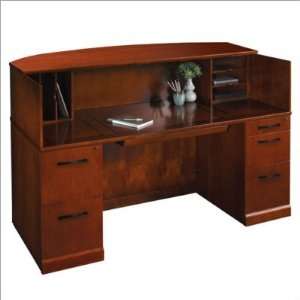 Mayline Group Sorrento Reception Desk with Veneer Counter 