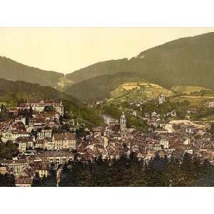   Baden Baden general view with castle Baden Germany 24 X 18 Everything