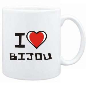 Mug White I love Bijou  Drinks
