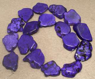 18x25mm Purple Turquoise Nugget Beads 16  
