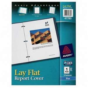 Avery Dennison Ave 47780 Avery Lay Flat Report Cover   Letter   8.5 X 