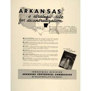   Ad Arkansas State Industrial Development Markets   Original Print Ad