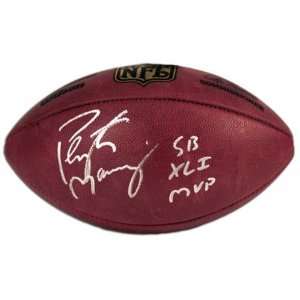  Peyton Manning Autographed Wilson Pro Football with SB MVP 