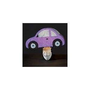   Purple Car Plug in Night Light 6 7 w&h & 2.5 d