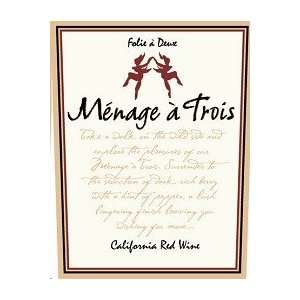 Menage A Trois Red 2010 750ML Grocery & Gourmet Food