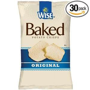 Wise Original Baked Potato Crisps Chips, 1.125 Oz Bags (Pack of 30 