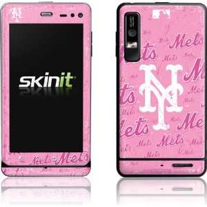  New York Mets   Pink Cap Logo Blast skin for Motorola 