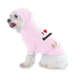  I Love/Heart Shamanism Hooded (Hoody) T Shirt with pocket 