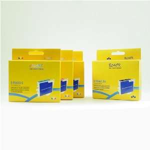  8 Pack Epson T046 T047 Compatible Ink Cartridges (2BK, 2C 