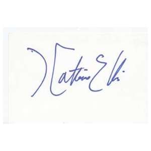 KATHERINE ELLIS Signed Index Card In Person Everything 