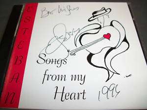 Esteban Hand Signed Cd Songs From My Heart Autographed  