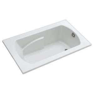 Sterling 71271100 0 White 60 Drop In Soaking Tub with Center Drain 