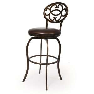 Pastel Furniture Lilly Ana 26 Barstool in Legacy Copper Upholstered 