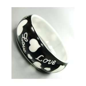  Black LOVE bangle bracelet 