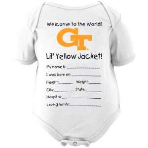  NCAA Georgia Tech Yellow Jackets Newborn Welcome to the 