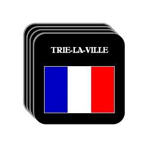  France   TRIE LA VILLE Set of 4 Mini Mousepad Coasters 