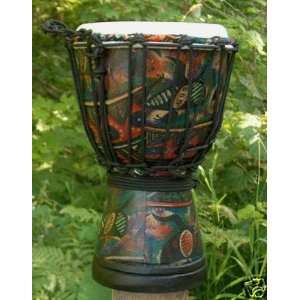  Tribal Motif Sarong Design Djembe Drum  11 12 Tall x 7 