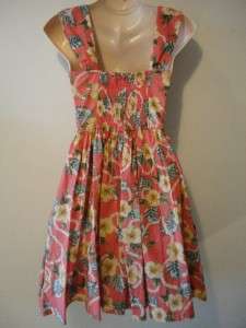 Atmosphere 50s /rockabilly style / wide strap pink floral cotton 