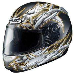  HJC CL SP Barb Wire Helmet   Small/Black/Yellow 
