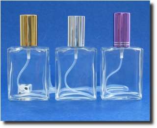 Atomizer Glass Bottle Perfume ChooseColors 2.2oz/65ml  