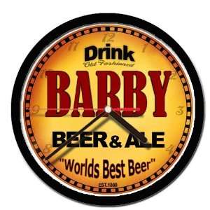  BARBY beer and ale cerveza wall clock 