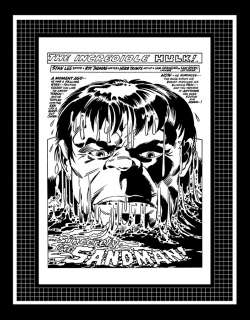Herb Trimpe The Incredible Hulk #138 Rare Production Art Pg 1  