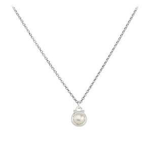    Baroni Sterling Silver & Pearl Birthstone Necklace Baroni Jewelry