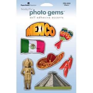  Paper House Travel Resin Stickers, Mexico Arts, Crafts 