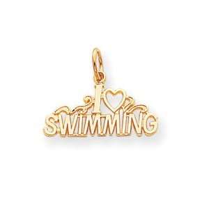    Genuine IceCarats Designer Jewelry Gift 10K Swimming Charm Jewelry