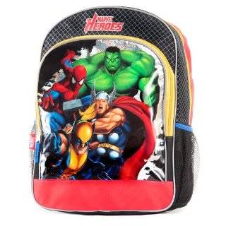 Marvel Heroes Spiderman Hulk Backpack   Super Heroes Wolverine 